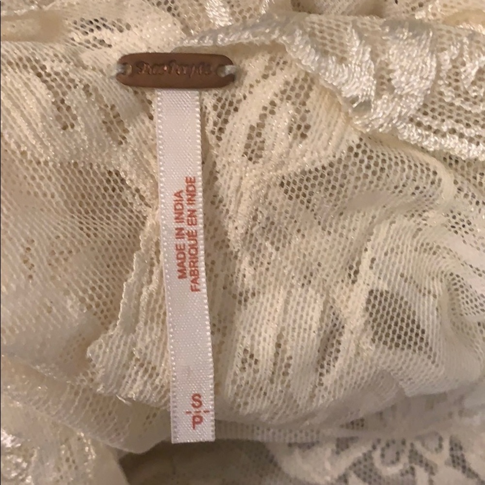 Free People Lace V neck shirt - Picture 4 of 5